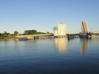 Blick auf die Schleibrücke in Kappeln
