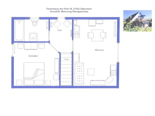 Ferienhaus Haus Brausewind: Grundriss Obergeschoss