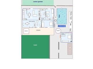 Casa per le vacanze Solarino Pianta del piano 22