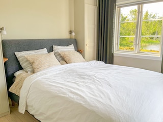 Das Schlafzimmer mit Doppelbett