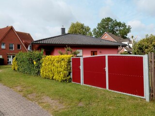 Blick auf die Einfahrt