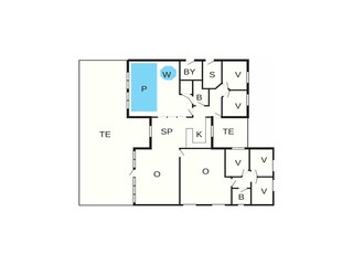 Vakantiehuis Kegnæs Grondplan 37