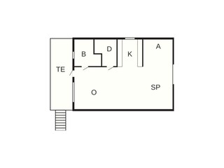 Vakantiehuis Sjövik Grondplan 23