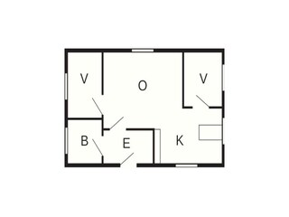 Vakantiehuis Engavågen Grondplan 24