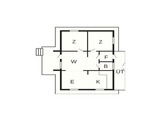 Vakantiehuis Leirvik Grondplan 21