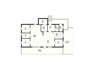 Vakantiehuis Bygland Grondplan 30