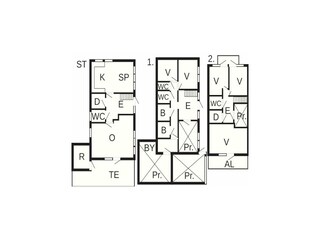 Vakantiehuis Dirdal Grondplan 27