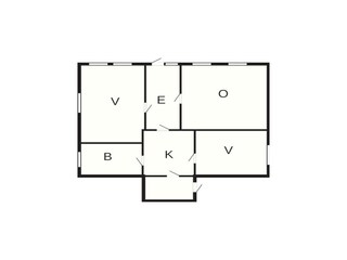 Vakantiehuis Lyngdal Grondplan 18