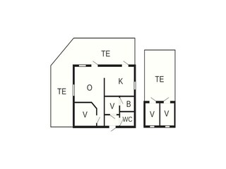 Vakantiehuis Gränna Grondplan 26