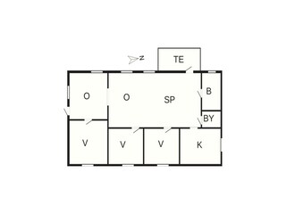 Vakantiehuis Torsby Grondplan 16