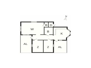 Vakantiehuis Glommen Grondplan 25
