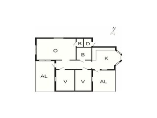 Vakantiehuis Glommen Grondplan 25