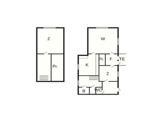 Vakantiehuis Pauliström Grondplan 14