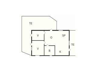 Vakantiehuis Vikbolandet Grondplan 23