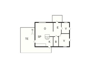 Vakantiehuis Ellös Grondplan 10