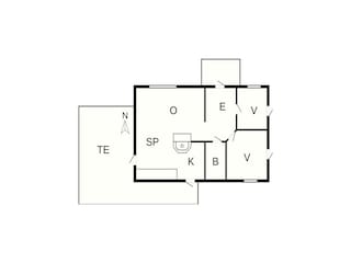 Vakantiehuis Ellös Grondplan 21