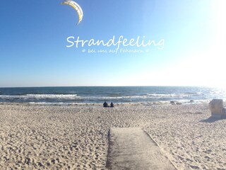 Sandstrand direkt vor der Tür