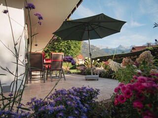 Terrasse mit Karwendelblick