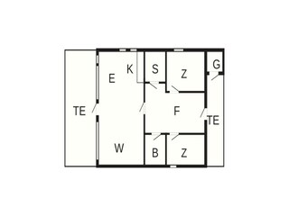 Ferienhaus Henne Strand Grundriss 2