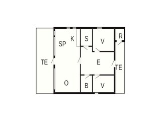 Casa per le vacanze Henne Strand Pianta del piano 41