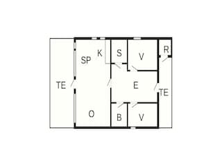 Ferienhaus Henne Strand Grundriss 43