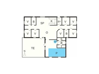 Vakantiehuis Fjand Grondplan 40