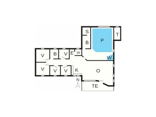 Vakantiehuis Marielyst Grondplan 6