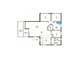 Vakantiehuis Bunken Grondplan 41