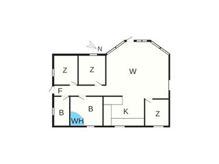 Vakantiehuis Marielyst Grondplan 42