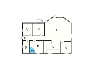 Vakantiehuis Marielyst Grondplan 2