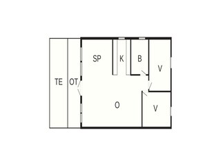 Vakantiehuis Jegum Grondplan 2