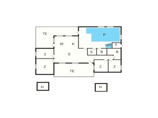 Casa de vacaciones Tversted Plano de planta 5
