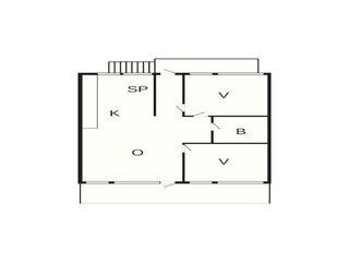 Maison de vacances Sønderballe Plan d'étage 43