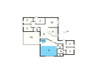 Vakantiehuis Klegod Grondplan 25