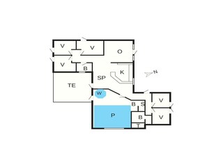 Casa per le vacanze Klegod Pianta del piano 25