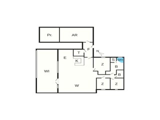 Ferienhaus Tranum Strand Grundriss 2