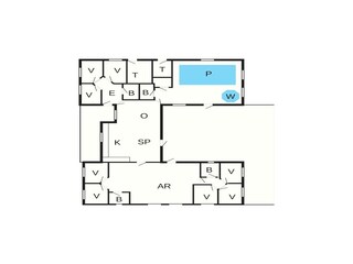 Vakantiehuis Vejby Strand Grondplan 30