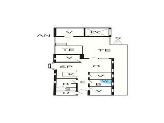 Vakantiehuis Saltum Grondplan 23