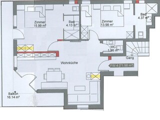 Vakantieappartement Graun Grondplan 12