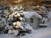 our garden sauna