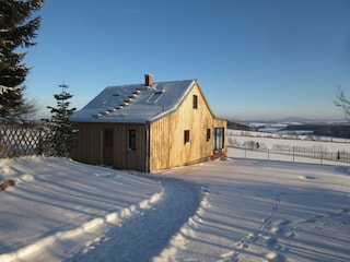 Ansicht von oben im Winter