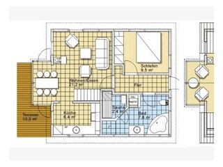 Vakantiehuis Baabe Grondplan 28