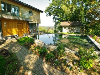 Entryside with Swimming pond