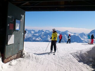Skitunnel auf 3'100 Meter.