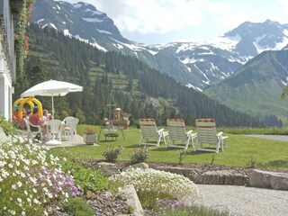 Our sunbathing lawn with picture-perfect views