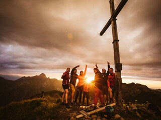 Sunset on our Hausberg in the Höferspitze