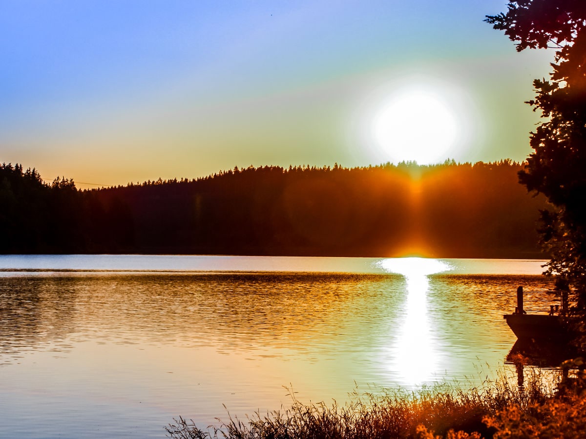 Idyllische Lage direkt am See