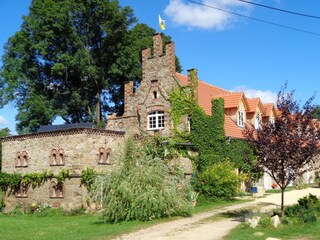 Blick auf die Ferienwohnungen