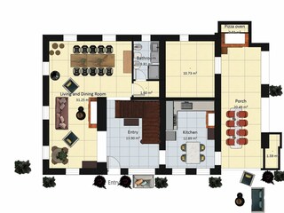 Villa Serrungarina Pianta del piano 30