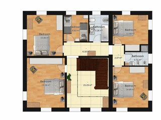 Villa Serrungarina Pianta del piano 31